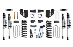 MaxTrac 4" Lift Kit (Vulcan Reservoir Shocks) (Factory Rear Air Ride) — Grey Powdercoat — 2013-2018 Ram 3500 (K947341VRA)