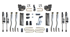 MaxTrac 4" Lift Kit with 4-Links (Vulcan Reservoir Shocks) — Grey Powdercoat — 2013-2018 Ram 3500 (K947341VRL)