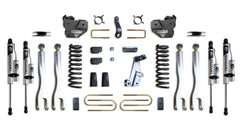 MaxTrac 4" Lift Kit with 4-Links (Vulcan Reservoir Shocks) (Factory Rear Air Ride) — Grey Powdercoat — 2013-2018 Ram 3500 (K947341VRLA)