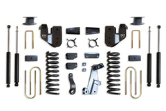 MaxTrac 6" Lift Kit (Max Trac Shocks) (Factory Rear Air Ride) — Grey Powdercoat — 2013-2018 Ram 3500 (K947363A)