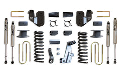 MaxTrac 6" Lift Kit (FOX SHOCKS) (FACTORY REAR AIR RIDE) — Grey Powdercoat — 2013-2018 Ram 3500 (K947363FA)