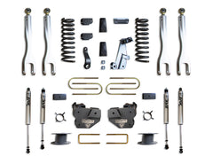 MaxTrac 6" Lift Kit W/ 4-LINKS (FOX SHOCKS) (FACTORY REAR AIR RIDE) — Grey Powdercoat — 2013-2018 Ram 3500 (K947363FLA)