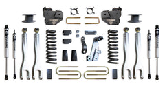 MaxTrac 6" Lift Kit with 4-Links (Vulcan Shocks) (Factory Rear Air Ride) — Grey Powdercoat — 2013-2018 Ram 3500 (K947363VLA)