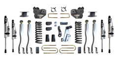 MaxTrac 6" Lift Kit with 4-Links (Vulcan Reservoir Shocks) (Factory Rear Air Ride) — Grey Powdercoat — 2013-2018 Ram 3500 (K947363VRLA)
