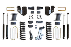 MaxTrac 8" Lift Kit (Max Trac Shocks) (Factory Rear Air Ride) — Grey Powdercoat — 2013-2018 Ram 3500 (K947385A)