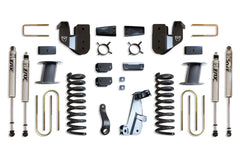 MaxTrac 8" Lift Kit (FOX SHOCKS) (FACTORY REAR AIR RIDE) — Grey Powdercoat — 2013-2018 Ram 3500 (K947385FA)