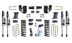 MaxTrac 8" Lift Kit (Vulcan Reservoir Shocks) (Factory Rear Air Ride) — Grey Powdercoat — 2013-2018 Ram 3500 (K947385VRA)