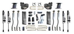 MaxTrac 8" Lift Kit with 4-Links (Vulcan Reservoir Shocks) (Factory Rear Air Ride) — Grey Powdercoat — 2013-2018 Ram 3500 (K947385VRLA)