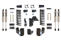 MaxTrac 4" Lift Kit (FOX SHOCKS) (FACTORY REAR AIR RIDE) — Grey Powdercoat — 2019-2026 Ram 2500 (K947441FA)