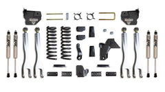 MaxTrac 4" Lift Kit W/ 4-LINKS (FOX SHOCKS) (FACTORY REAR AIR RIDE) — Grey Powdercoat — 2019-2026 Ram 2500 (K947441FLA)