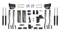MaxTrac 4" Lift Kit with 4-Links (Max Trac Shocks) (Factory Rear Air Ride) — Grey Powdercoat — 2019-2026 Ram 2500 (K947441LA)