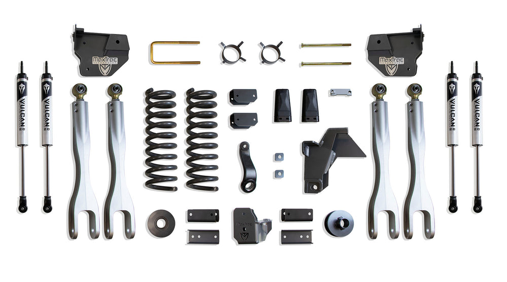 MaxTrac 4" Lift Kit with 4-Links (Vulcan Shocks) — Grey Powdercoat — 2019-2026 Ram 2500 (K947441VL)