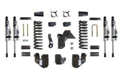 MaxTrac 4" Lift Kit (Vulcan Reservoir Shocks) (Factory Rear Air Ride) — Grey Powdercoat — 2019-2026 Ram 2500 (K947441VRA)
