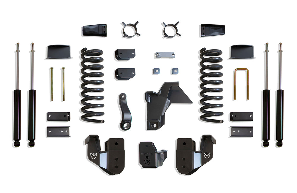 MaxTrac 6" Lift Kit (Max Trac Shocks) (Factory Rear Air Ride) — Grey Powdercoat — 2019-2026 Ram 2500 (K947463A)