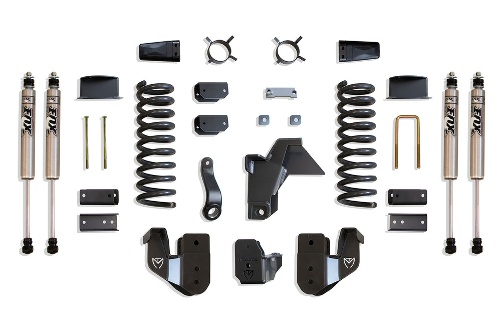 MaxTrac 6" Lift Kit (FOX SHOCKS) (FACTORY REAR AIR RIDE) — Grey Powdercoat — 2019-2026 Ram 2500 (K947463FA)