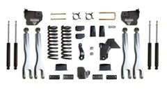 MaxTrac 6" Lift Kit with 4-Links (Max Trac Shocks) (Factory Rear Air Ride) — Grey Powdercoat — 2019-2024 Ram 2500 (K947463LA)