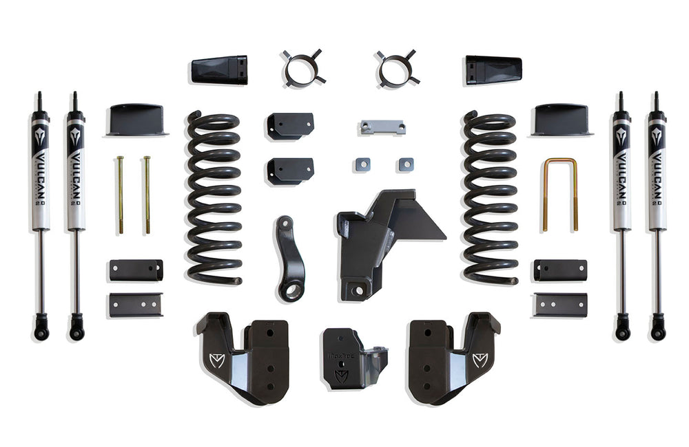 MaxTrac 6" Lift Kit (Vulcan Shocks) (Factory Rear Air Ride) — Grey Powdercoat — 2019-2026 Ram 2500 (K947463VA)