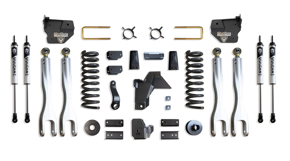 MaxTrac 6" Lift Kit with 4-Links (Vulcan Shocks) — Grey Powdercoat — 2019-2024 Ram 2500 (K947463VL)