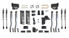 MaxTrac 6" Lift Kit with 4-Links (Vulcan Shocks) (Factory Rear Air Ride) — Grey Powdercoat — 2019-2024 Ram 2500 (K947463VLA)