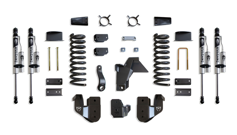 MaxTrac 6" Lift Kit (Vulcan Reservoir Shocks) (Factory Rear Air Ride) — Grey Powdercoat — 2019-2026 Ram 2500 (K947463VRA)