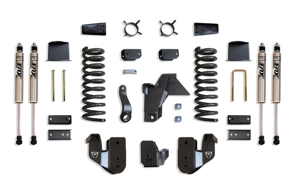 MaxTrac 8" Lift Kit (FOX SHOCKS) (FACTORY REAR AIR RIDE) — Grey Powdercoat — 2019-2026 Ram 2500 (K947485FA)