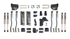 MaxTrac 8" Lift Kit W/ 4-LINKS (FOX SHOCKS) (FACTORY REAR AIR RIDE) — Grey Powdercoat — 2019-2024 Ram 2500 (K947485FLA)