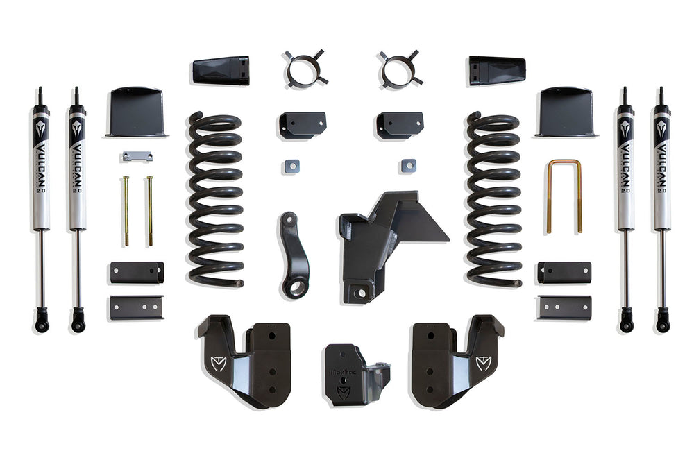 MaxTrac 8" Lift Kit (Vulcan Shocks) (Factory Rear Air Ride) — Grey Powdercoat — 2019-2026 Ram 2500 (K947485VA)