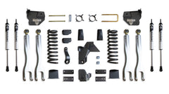 MaxTrac 8" Lift Kit with 4-Links (Vulcan Shocks) (Factory Rear Air Ride) — Grey Powdercoat — 2019-2024 Ram 2500 (K947485VLA)