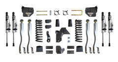 MaxTrac 8" Lift Kit with 4-Links (Vulcan Reservoir Shocks) (Factory Rear Air Ride) — Grey Powdercoat — 2019-2024 Ram 2500 (K947485VRLA)