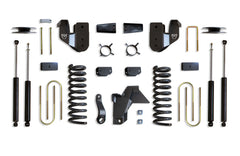 MaxTrac 4" Lift Kit (Max Trac Shocks) (Factory Rear Air Ride) — Grey Powdercoat — 2019-2024 Ram 3500 (K947541A)
