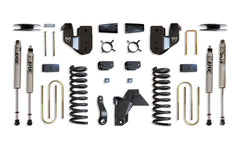 MaxTrac 4" Lift Kit (FOX SHOCKS) (FACTORY REAR AIR RIDE) — Grey Powdercoat — 2019-2024 Ram 3500 (K947541FA)