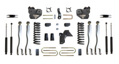 MaxTrac 4" Lift Kit with 4-Links (Max Trac Shocks) (Factory Rear Air Ride) — Grey Powdercoat — 2019-2024 Ram 3500 (K947541LA)