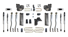 MaxTrac 4" Lift Kit with 4-Links (Vulcan Shocks) (Factory Rear Air Ride) — Grey Powdercoat — 2019-2024 Ram 3500 (K947541VLA)