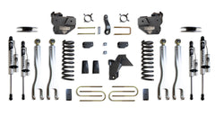 MaxTrac 4" Lift Kit with 4-Links (Vulcan Reservoir Shocks) (Factory Rear Air Ride) — Grey Powdercoat — 2019-2024 Ram 3500 (K947541VRLA)