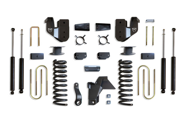 MaxTrac 6" Lift Kit (Max Trac Shocks) (Factory Rear Air Ride) — Grey Powdercoat — 2019-2024 Ram 3500 (K947563A)