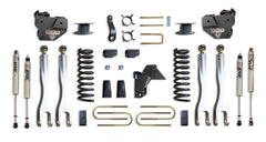 MaxTrac 6" Lift Kit W/ 4-LINKS (FOX SHOCKS) (FACTORY REAR AIR RIDE) — Grey Powdercoat — 2019-2024 Ram 3500 (K947563FLA)