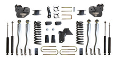 MaxTrac 6" Lift Kit with 4-Links (Max Trac Shocks) (Factory Rear Air Ride) — Grey Powdercoat — 2019-2024 Ram 3500 (K947563LA)