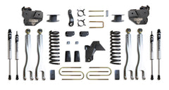 MaxTrac 6" Lift Kit with 4-Links (Vulcan Shocks) (Factory Rear Air Ride) — Grey Powdercoat — 2019-2024 Ram 3500 (K947563VLA)