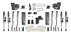 MaxTrac 6" Lift Kit with 4-Links (Vulcan Reservoir Shocks) (Factory Rear Air Ride) — Grey Powdercoat — 2019-2024 Ram 3500 (K947563VRLA)