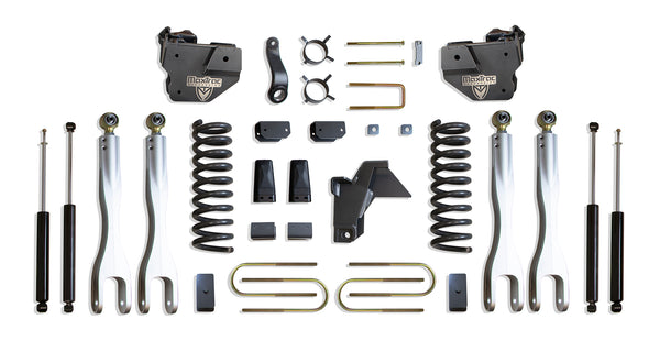 MaxTrac 8" Lift Kit with 4-Links (Max Trac Shocks) — Grey Powdercoat — 2019-2024 Ram 3500 (K947585L)