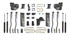 MaxTrac 8" Lift Kit with 4-Links (Max Trac Shocks) (Factory Rear Air Ride) — Grey Powdercoat — 2019-2024 Ram 3500 (K947585LA)