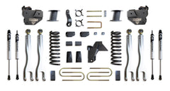 MaxTrac 8" Lift Kit with 4-Links (Vulcan Shocks) (Factory Rear Air Ride) — Grey Powdercoat — 2019-2024 Ram 3500 (K947585VLA)