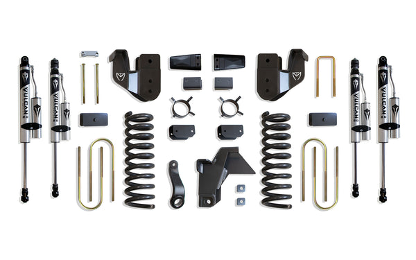 MaxTrac 8" Lift Kit (Vulcan Reservoir Shocks) — Grey Powdercoat — 2019-2024 Ram 3500 (K947585VR)