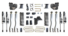 MaxTrac 8" Lift Kit with 4-Links (Vulcan Reservoir Shocks) (Factory Rear Air Ride) — Grey Powdercoat — 2019-2024 Ram 3500 (K947585VRLA)