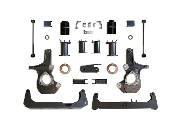 MaxTrac 7" Crossmember Lift Kit — Grey Powdercoat (K951675)