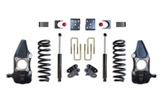 MaxTrac 3"/5" Lowering Kit — Grey Powdercoat — V6, 4WD, 4-Door, Requires 22" Wheels — 2015-2020 Ford F-150 (KC333235-46)