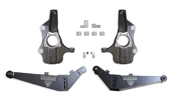 MaxTrac 2"/4" Lowering Kit — Black Powdercoat