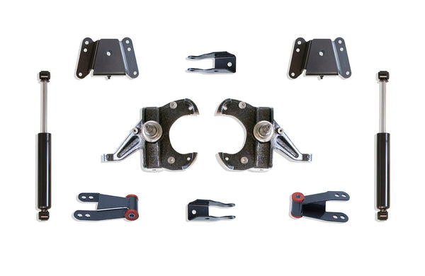 MaxTrac 2.5"/4" Lowering Kit (1" THICK ROTORS), 2WD