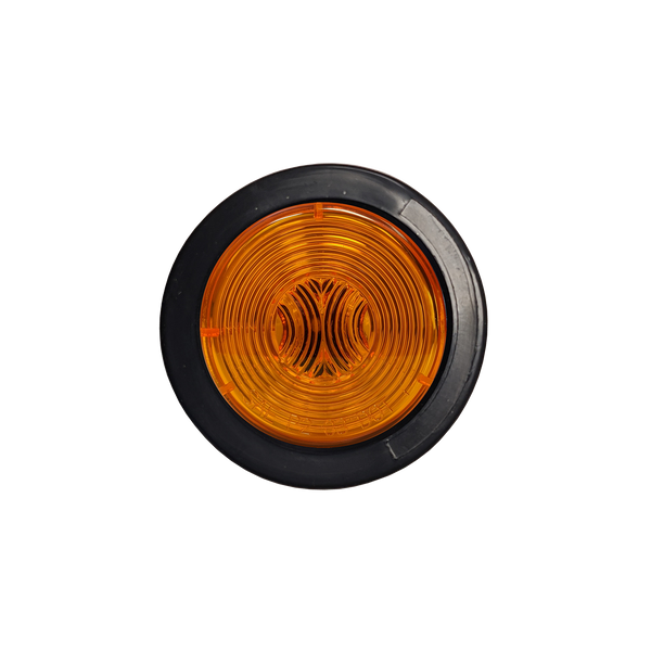 Uni-Bond Lighting 2" Round Sealed Amber Open Grommet & Pigtail Kit