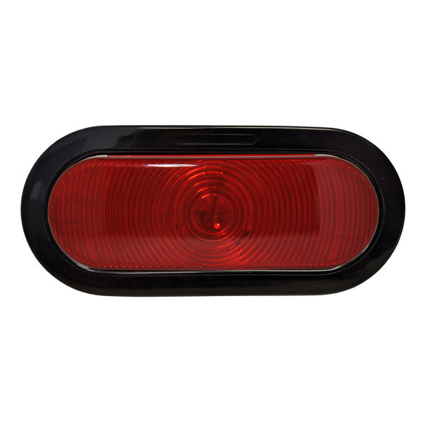 Uni-Bond Lighting Oval Sealed Red Open Grommet & Pigtail Kit